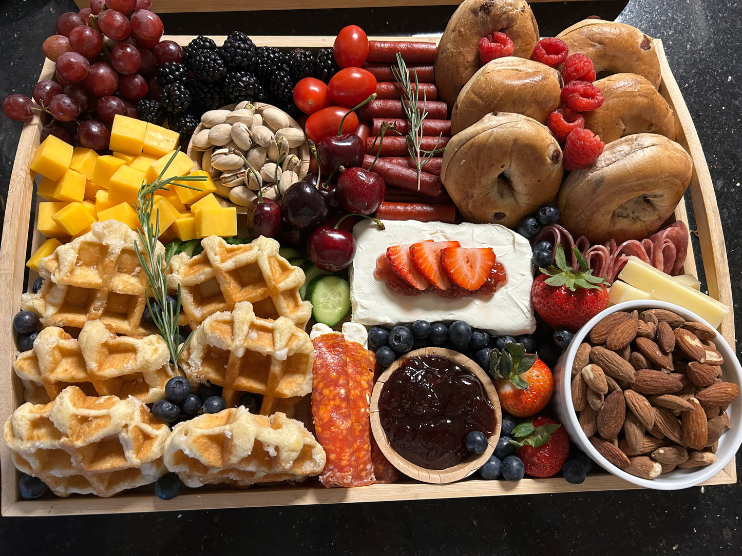 Breakfast style Charcuterie board! (Approx 15 people)