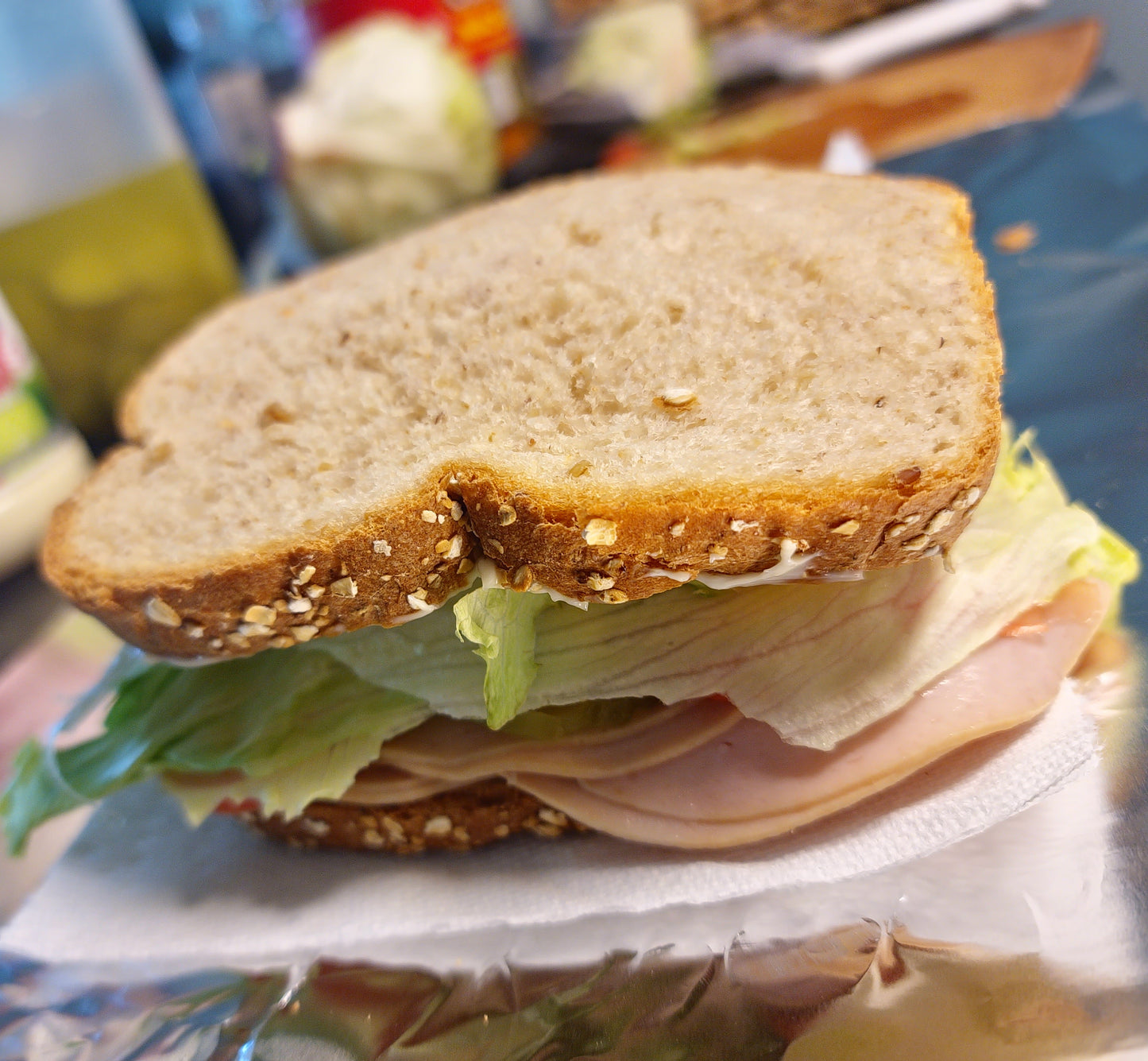Oatbread Turkey Sandwich!