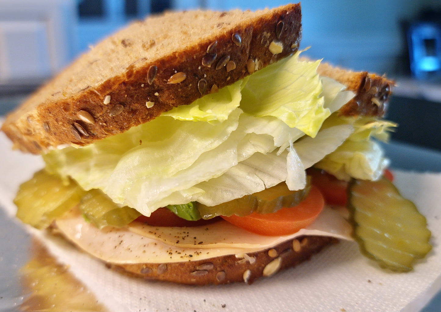 Oatbread Turkey Sandwich!