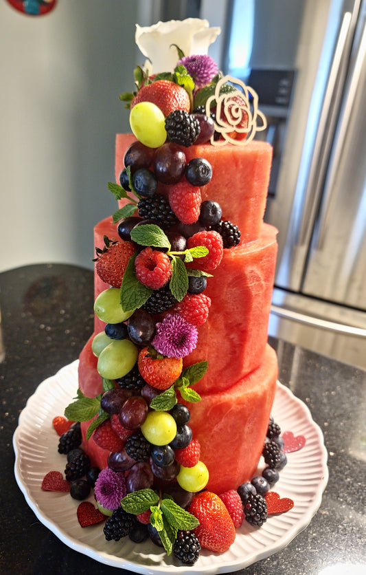 Watermelon Fruit Cake! (Catering)